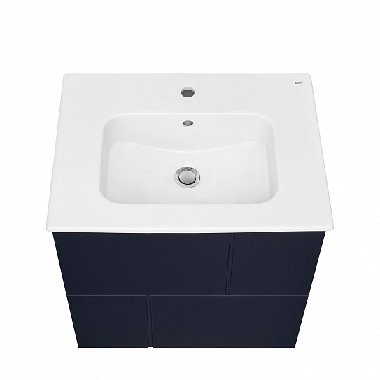 Тумба с раковиной Roca Luna 60 2 ящика ZRU9307766, синий