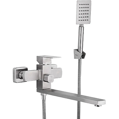 Смеситель для ванны Frap H802 F22802 универсальный нержавеющая сталь