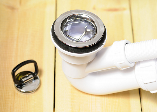 Сифон для ванны с переливом решётка хром McALPINE MRB4C 1 1/4