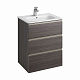 Тумба с раковиной Roca The Gap 60 3 ящика A857404402, городской дуб