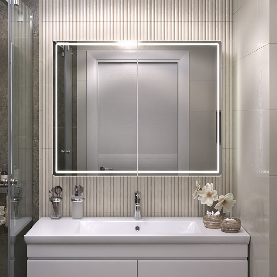 Шкаф зеркальный навесной Vigo Geometry Classic 1000