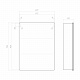 Шкаф навесной Vigo Geometry Classic 600 с зеркалом