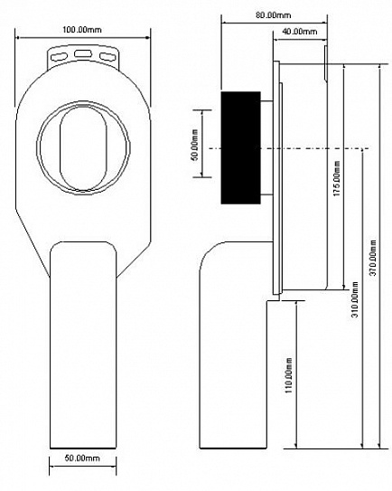 Трап для писсуара McALPINE HC-US50 50мм