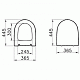 Сиденье для унитаза Vitra Sento тонкое (микролифт, дюропласт, съемное) 120-003-009