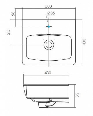 Раковина Aquaton Нео 50 1WH302184