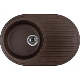 Мойка гранитная овальная Юкинокс Амур 765.495.-93 шоколад