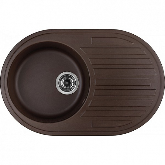 Мойка гранитная овальная Юкинокс Амур 765.495.-93 шоколад
