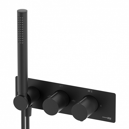 Встраиваемый смеситель для душа с гигиенической лейкой WasserKRAFT Elbe 7400 7488