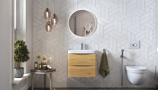 Тумба подвесная Velvex Clay 60.2Y (дуб верона) (для рак.217490)