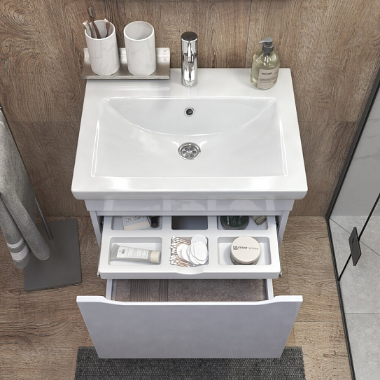 Тумба подвесная с раковиной Vigo GRANI 600-0-1