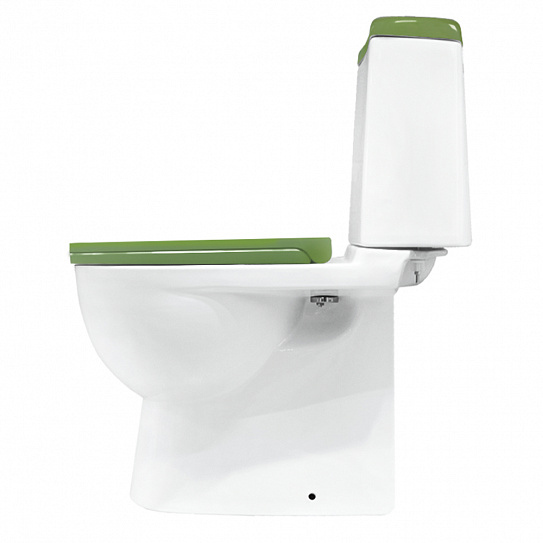 Унитаз-компакт Sanita Luxe Best Color Green (сиденье дюропласт, микролифт) BSTSLCC09130522