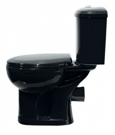 Унитаз-компакт Оскольская Керамика "Дора-Антивсплеск", черный