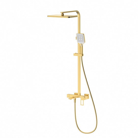 Душевая система со смесителем DQ Dortmund DA1713707 матовое золото