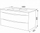 Тумба с раковиной 100 см Iddis Cloud 100 белая CLO10W1i95K