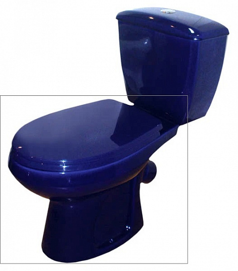 Чаша унитаза Элисса синяя, Оскольская керамика, 43355000005 (без стульчака)