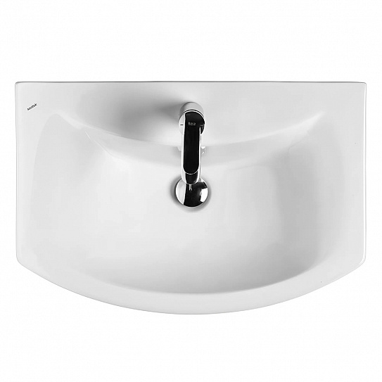 Раковина Santek Балтика 65 мебельная встраиваемая, полукруглая, керамика, 1WH207775