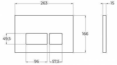 Кнопка смыва BelBagno BB041CR