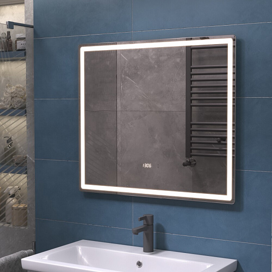 Зеркало в ванную 80х70 VIGO Geometry Luxe 800 на взмах