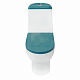 Унитаз-компакт Sanita Luxe Best Color Sea (сиденье дюропласт, микролифт) BSTSLCC08120522