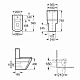 Чаша унитаза Roca Hall напольная 342629000