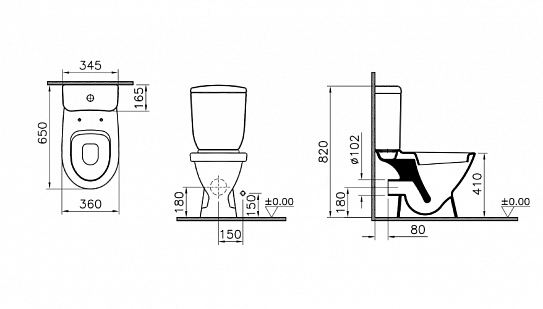 Унитаз-компакт Norm Blum 9839B099-7201