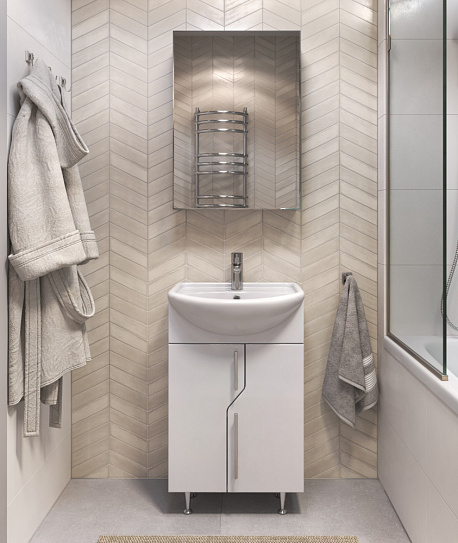 Зеркальный шкаф в ванную 50 см Vigo Grand 500 zsh.GRA.50