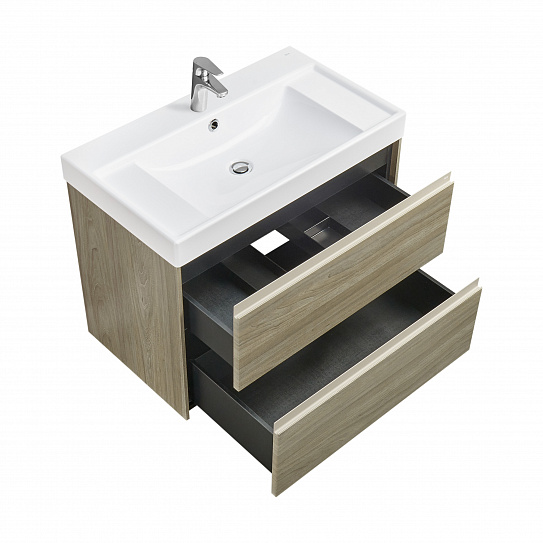 Тумба под раковину Roca Ona 800 темный вяз 2 ящика A857630511