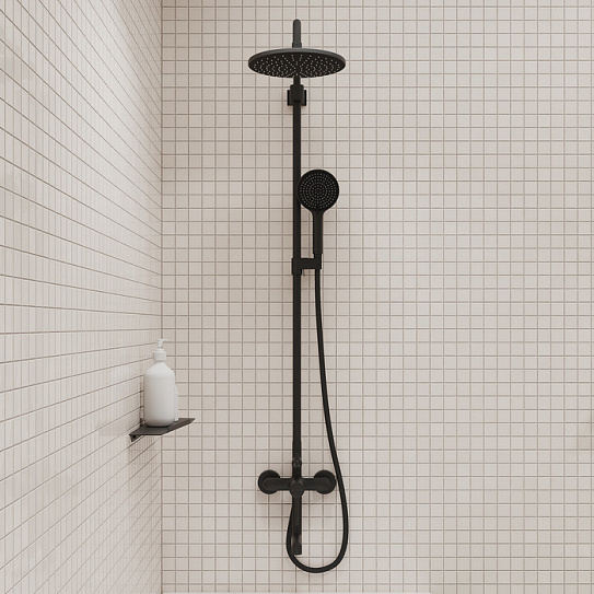 Душевая система с тропическим душем Iddis Aiger AIGBL3Fi06