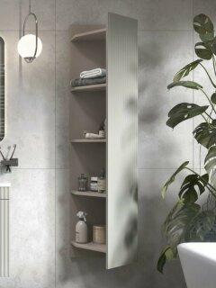 Шкаф для ванны навесной Velvex Alba 400 тирамису