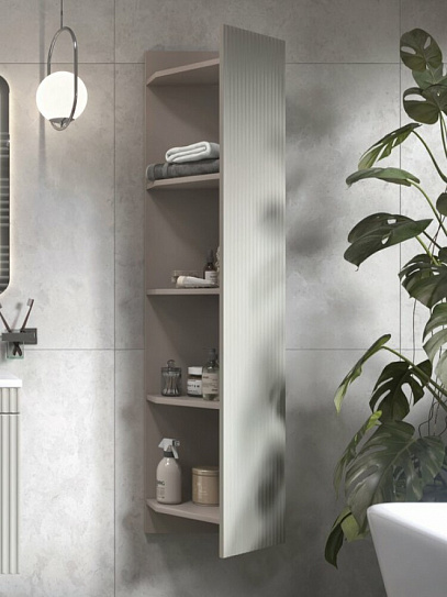 Шкаф для ванны навесной Velvex Alba 400 тирамису