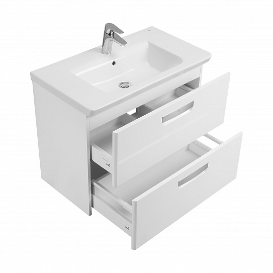 Тумба под раковину Roca The Gap 80 белый глянец ZRU9302877