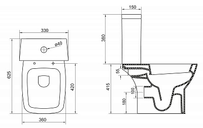 Сиденье быстросъемное дюропласт soft close металлическое крепление Belbagno LAGO  BB128SC