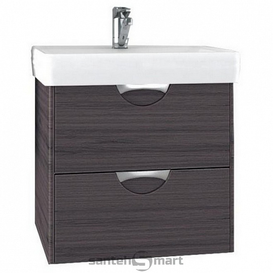 Тумба с раковиной Акватон Сильва 60 Дуб Макиато 1A211801SIW50