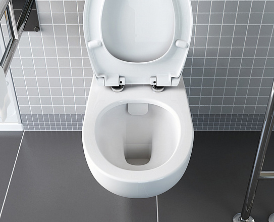 Подвесной безободковый унитаз Vitra Conforma с сиденьем для людей с ограниченными возможностями 5810B003-6234