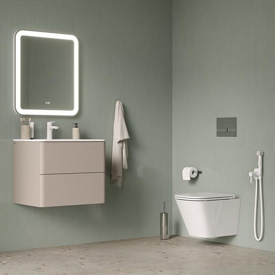 Унитаз подвесной безободковый c системой смыва Торнадо Iddis Bild Q BIQRNSEi25