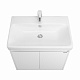 Тумба с раковиной AQUATON Сканди Doors 70 белый глянец/белый матовый 1A278901SD010