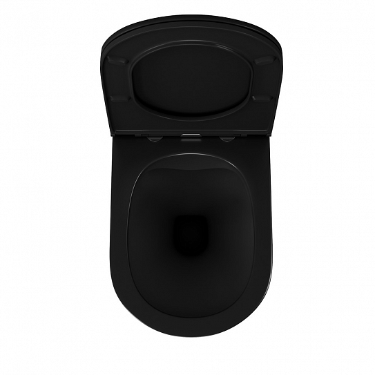 Унитаз подвесной безободковый с микролтфьом D&K Venice DT1026025 черный