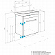 Тумба подвесная AQUATON Поль, белый без раковины (под рак.125664) 1A263701PF010