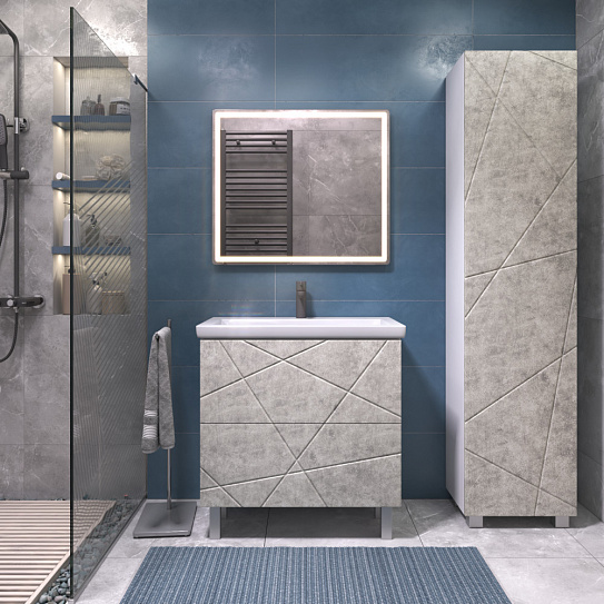 Тумба напольная Vigo Geometry 800-0-2 (под ум Como) 025 бетон