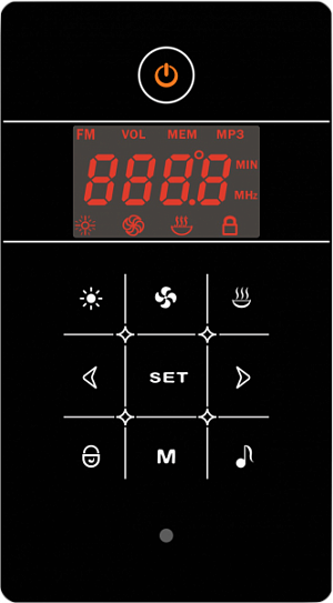 Душевая кабина Frank F651 Black угловая 130×130×220 высокий поддон с баней