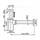Сифон для раковины Frap F82-3 золото