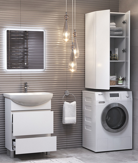 Шкаф подвесной для ванной Vigo Wing 500 sh.WIN.50.2D белый