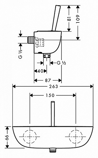 Смеситель для душа Hansgrohe Pura Vida 15672400