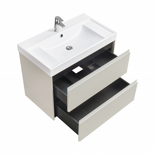 Тумба под раковину Roca Ona Ivory 800 слоновая кость, 2 ящика, ZRU9307862