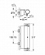 Смеситель для душа GROHE GROHTHERM-2000 NEW 34469001 с  полочкой