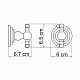 Крючок двойной WasserKraft Ammer K-7023D