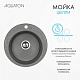 Мойка кухонная Шелли круглая серый AQUATON 1A734732SS230