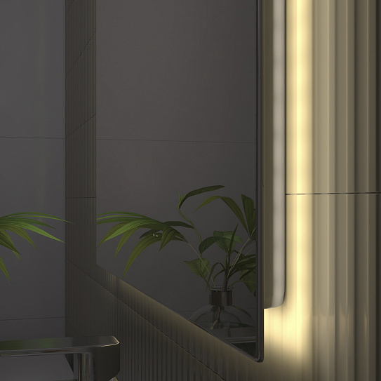 Зеркало в ванную 60х100 Vigo QUADRO COMFORT 600