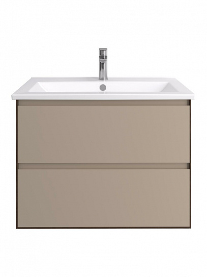 Тумба под раковину Люмин 75 Орех Франклин/Капучино (рак 161073 в комплект не входит) AQUATON 1A294001A5OK0