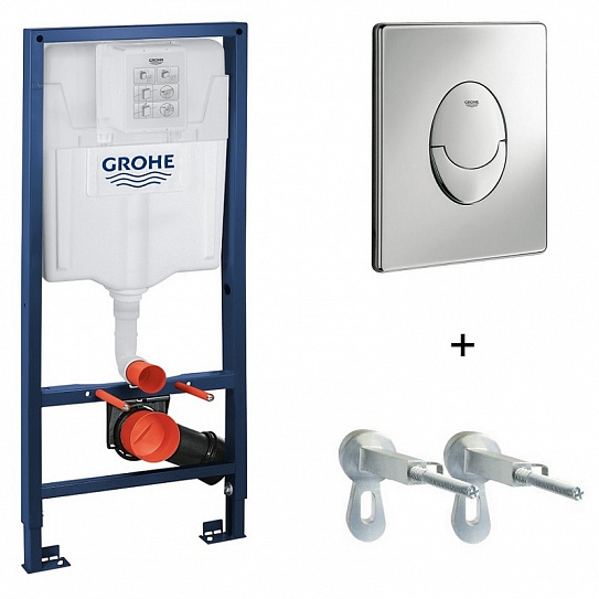 Инсталляция для унитаза Grohe (Германия) Rapid SL 38721001(3в1) с панелью смыва
